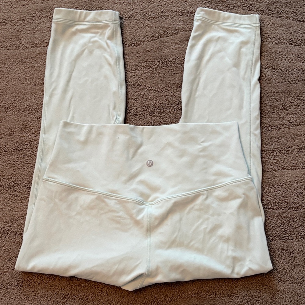 Lululemon High-Rise Wunder Under Leggings in Light Mint - Picture 2 of 3